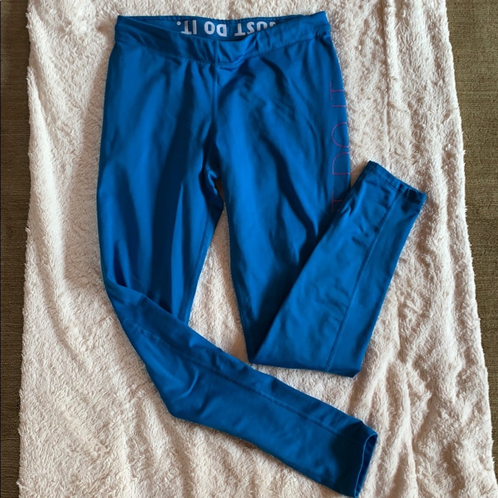 Nike Blue Fleece Leggings❄️